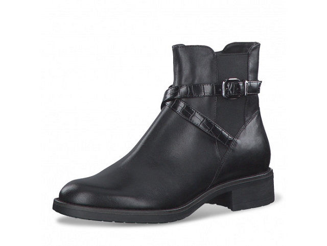 Tamaris boots 25385 25 black lea comb