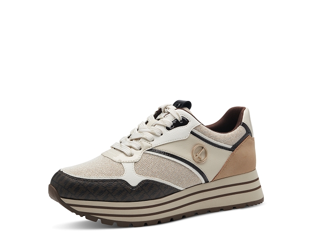 Tamaris chaussures a lacets 23706 41 white beige