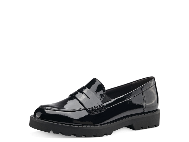 Tamaris chaussures a lacets 24312-41-trotteurs black navy pat