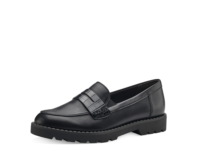 Tamaris chaussures a lacets 24312-41-trotteurs black matt