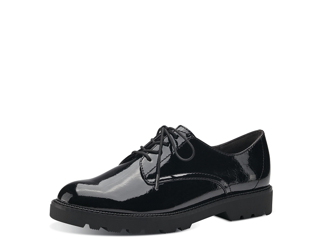 Tamaris chaussures a lacets 23605-41-lacets black navy pat