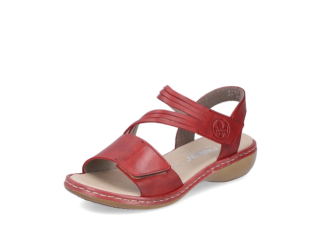 Rieker sandales 65964 rouge